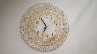 Beauty made of cardboard. Decor of wall clocks with your own hands