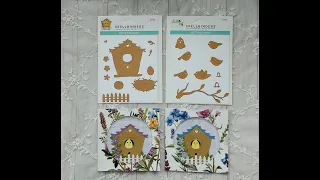 #crashyourstash/@NotTooShabbyChic /@LYLOCrafts/Spellbinders Build a Spring Birdhouse/Sweet Birds