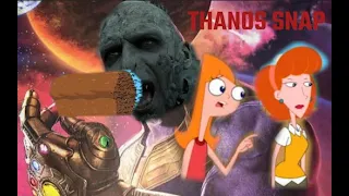 Funny crossover of Thanos Snap from Avengers: End game!!