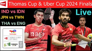 Day 5 BWF Thomas Cup Finals 2024 Badminton Live Score Watchalong. India/Indonesia/Thailand/Taiwan