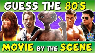 Guess the "80s MOVIES BY THE SCENE" QUIZ! 🎬 (PART 2) | CHALLENGE/ TRIVIA