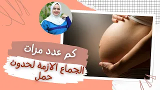 كم عدد مرات الجماع اللازمة من أجل حدوث حمل؟