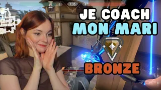 Je COACH mon MARI BRONZE sur VALORANT 💍😅 II Il est trop fort ?!