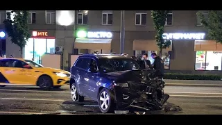 видео первых минут ДТП с участием Ефремова//новые кадры с места аварии Ефремова