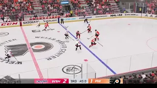 December 21, 2021 Washington vs. Philadelphia NHL 22 GM Connected Hockey League