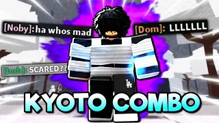 I Used The KYOTO COMBO to DESTROY Everyone in Roblox The Strongest Battlegrounds...