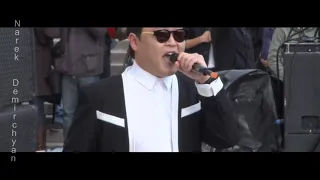 PSY GANGNAM STYLE Paris live flashmob at Trocadero with Cauet NRJ 파리 강남스타일