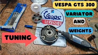 Variator and rollers tuning types Vespa GTS 300