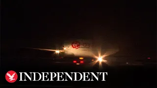 Virgin Orbit plane returns to Cornwall after first UK rocket mission fails