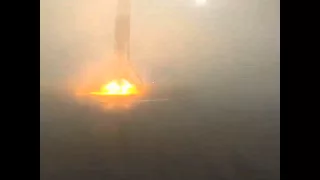 Видео жесткой посадки первой ступени Falcon 9