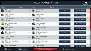 Pro Strategy Football how to make league with schedule