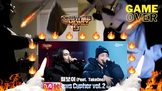 [SMTM9] 'Bad News Cypher vol.2' (Feat. TakeOne) - 릴보이 @ 세미파이널 full ver. | REACTION!