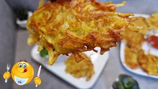 (Untertitel👍) 💯 Reibekuchen 😋 Bitte probiere sie 🙏  Rezept🍴Kartoffelpuffer Hash Browns selber machen