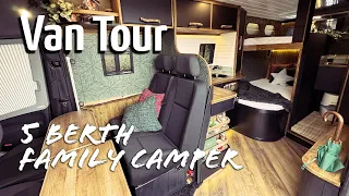 VAN TOUR | 5 BERTH WITH 3 SHOWERS | LWB Mercedes Sprinter