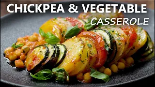 CHICKPEA and VEGETABLE CASSEROLE Recipe | Healthy Vegan and Vegetarian Meal Ideas | Chickpea Recipes