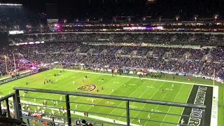 Light up Wristband intro Sunday Night Football Browns @ Ravens 11/28/2021