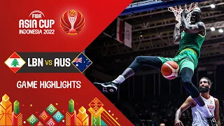 Lebanon 🇱🇧 - Australia 🇦🇺 | FINAL | Basketball Highlights - #FIBAASIACUP 2022