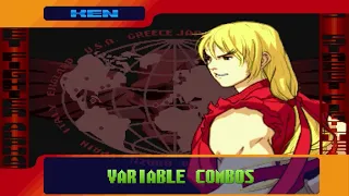 V-Ken V-ism Ken Variable Combos VCs - Street Fighter Alpha 3 SFA3 Upper/Max