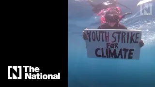 Meet the 24-year-old Mauritian scientist holding an underwater climate strike