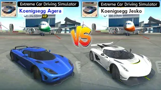 Extreme Car Driving Simulator 2021 - Koenigsegg Agera vs Koenigsegg Jesko. Who Will Win?