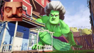 Hello Neighbor - My New Neighbor Big Scary Teacher Hulk 3D Act 2 Random Gameplay Walkthrough