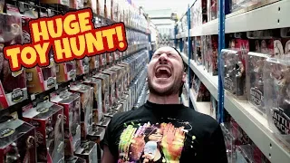 HUGE TOY HUNT!!! WWE Mattel Wrestling Figure Warehouse Tour!!! #98