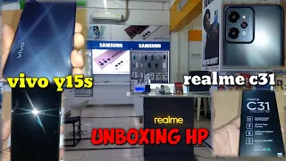 UNBOXING 2 HP VIVO Y15S DAN REALME C31