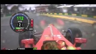 Formula 1 2013 Australia Massa Onboard Wet [HD]