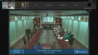 Committee of Adjustment - September 22, 2022