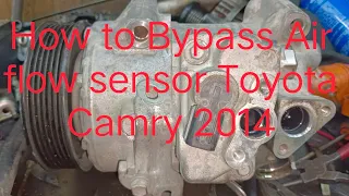 How to Bypass Air flow sensor Toyota Camry 2014 model #muhammadnadeemelite#Ac#cars #compras #toyota