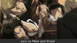 Levi vs Mike and Erwin | OAD "A choice with no Regrets" / "Kuinaki sentaku" | no subs