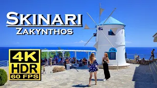 Skinari Zakynthos , Greece in 4K 60fps HDR ( UHD ) Dolby Atmos 💖 The best places 👀 walking tour