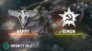 Happy(A) vs Dimon(S) - Infinity Isle - Red Alert 3