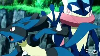 Greninja returns | lucario vs greninja - pokemon sword and shield episode 108 | Pokemon journey amv