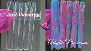 HOW TO- ACRYLIC PRESS ON NAILS (EXTENDO)💕💘