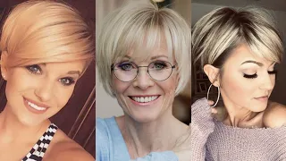 Beautiful👍Short Pixie Hairstyles For Women Over 50-60