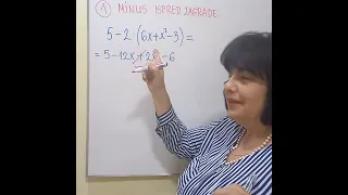 Najčešće greške u matematici, minus ispred zagrade