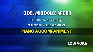 O del mio dolce ardor / Gluck: Karaoke + Score guide / Low Voice