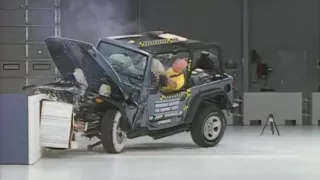 1998 Jeep Wrangler moderate overlap test