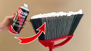 10 Cleaning TRICKS with Shaving Foam that really EVERYONE should know!! 🤫