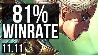 CAMILLE vs WUKONG (TOP) | 81% winrate, 7 solo kills, Legendary | KR Master | v11.11