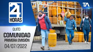 Noticias Quito: Noticiero 24 Horas, 04/07/2022 (De la Comunidad – Primera Emisión)