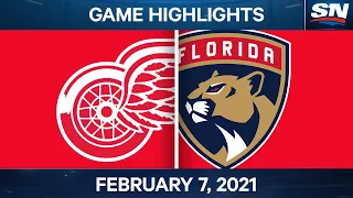 NHL Highlights | Red Wings vs. Panthers – Feb. 07, 2021