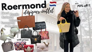 70% off🔥 GUCCI, PRADA, FERRAGAMO, BURBERRY, VERSACE - Roermond outlet shopping vlog | Lesley Adina