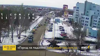 ДТП (авария г. Волжский) ул. Карбышева - ул. Молодогвардейцев 22-02-2024 11-23