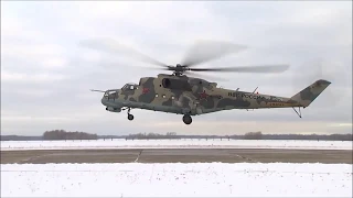 Russian Mi-24P live fire exercise