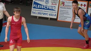 Wrestling / Ringen, B-Jugend, Erzgebirgscup Gelenau 2022, Greco, 62 kg