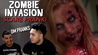 Zombie Invasion Scare Prank REACTION!!!