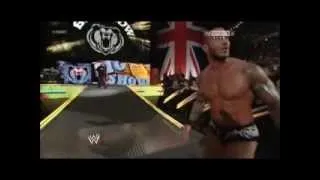 Wwe ~ Big Show chokeslams Randy Orton through the Announce Table