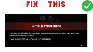 How to Fix "Initialization Error"  in Dead By Daylight